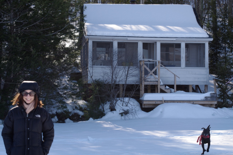 Camp in winter