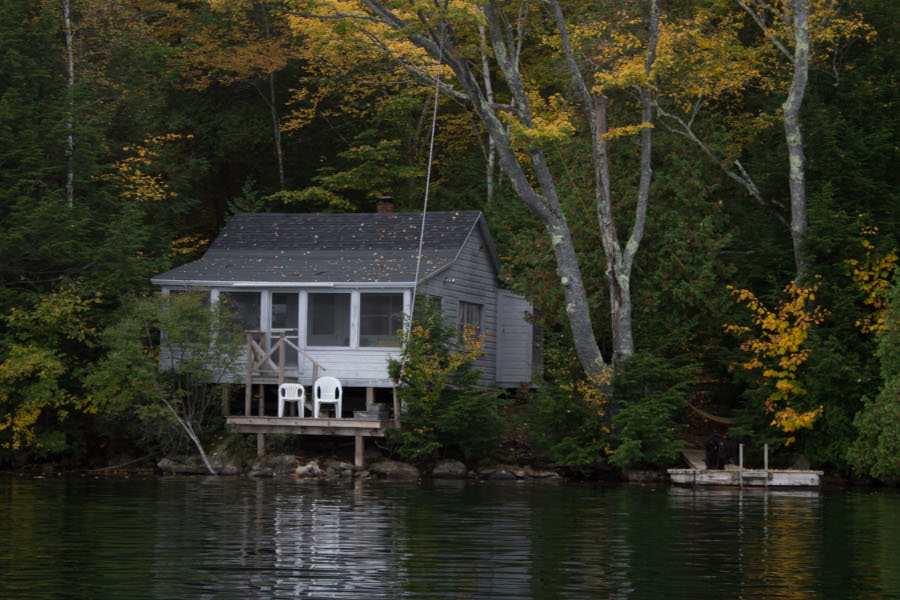 Camp in autumn