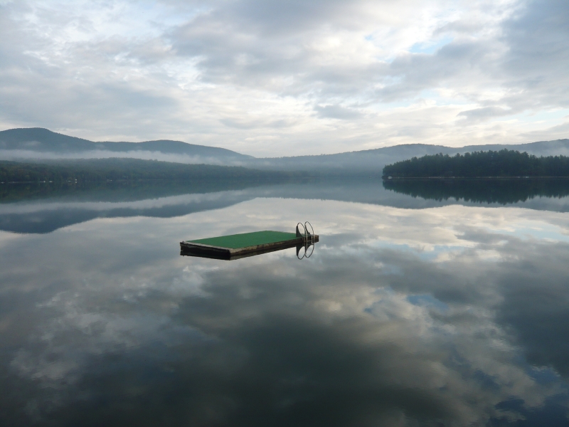 Lake and our raft