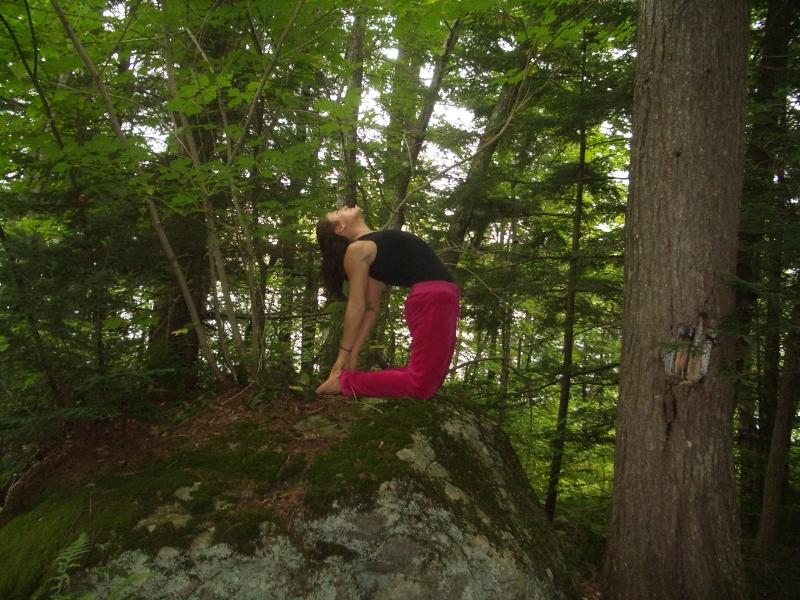 Yoga in our wood